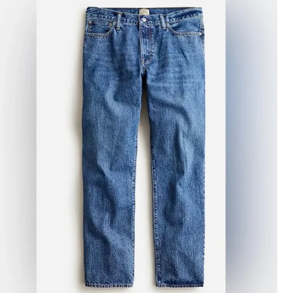 J Crew Classic Straight-Fit Jean in Two-Year Wash - 36 X 34